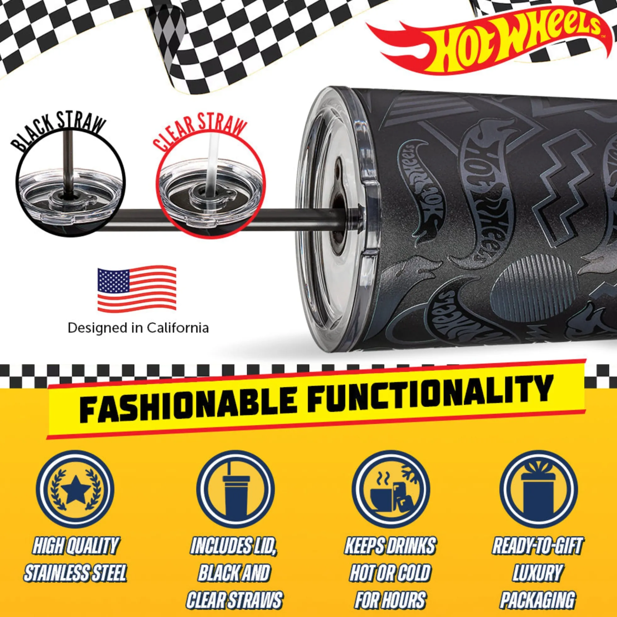 Hot Wheels™ Finish Line Tumbler - 24 oz