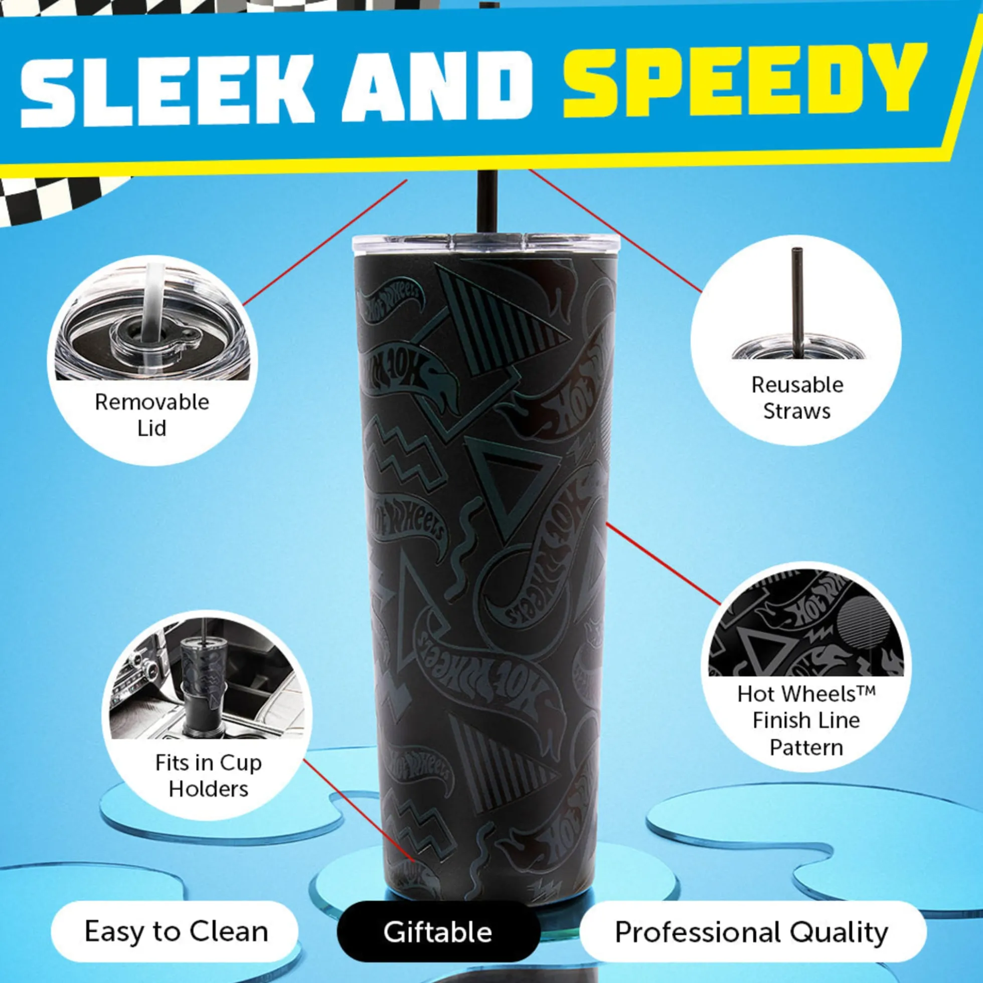 Hot Wheels™ Finish Line Tumbler - 24 oz