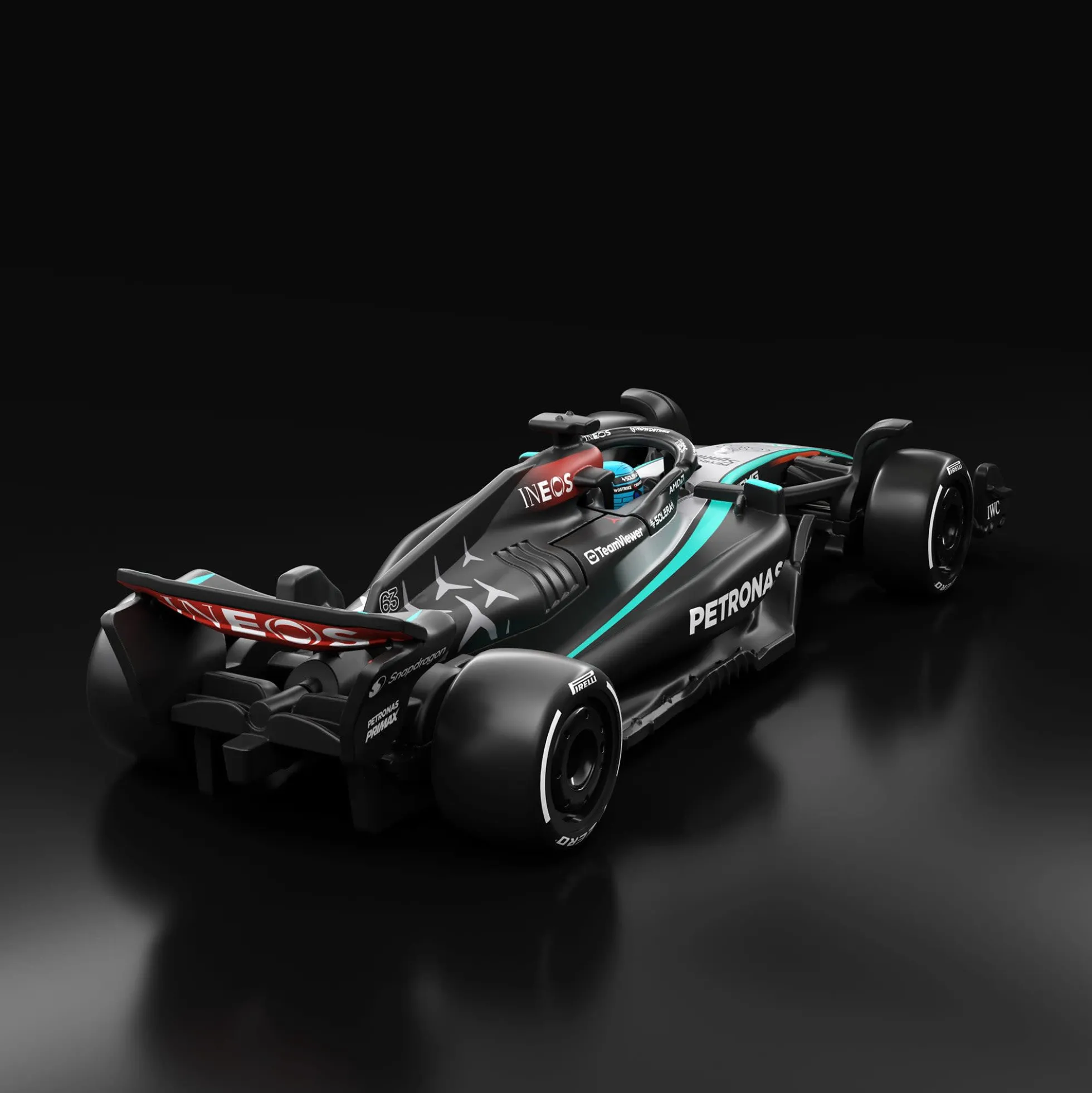 Hot Wheels F1 Series: 2024 Mercedes-AMG PETRONAS Formula One Team W15 Car #63