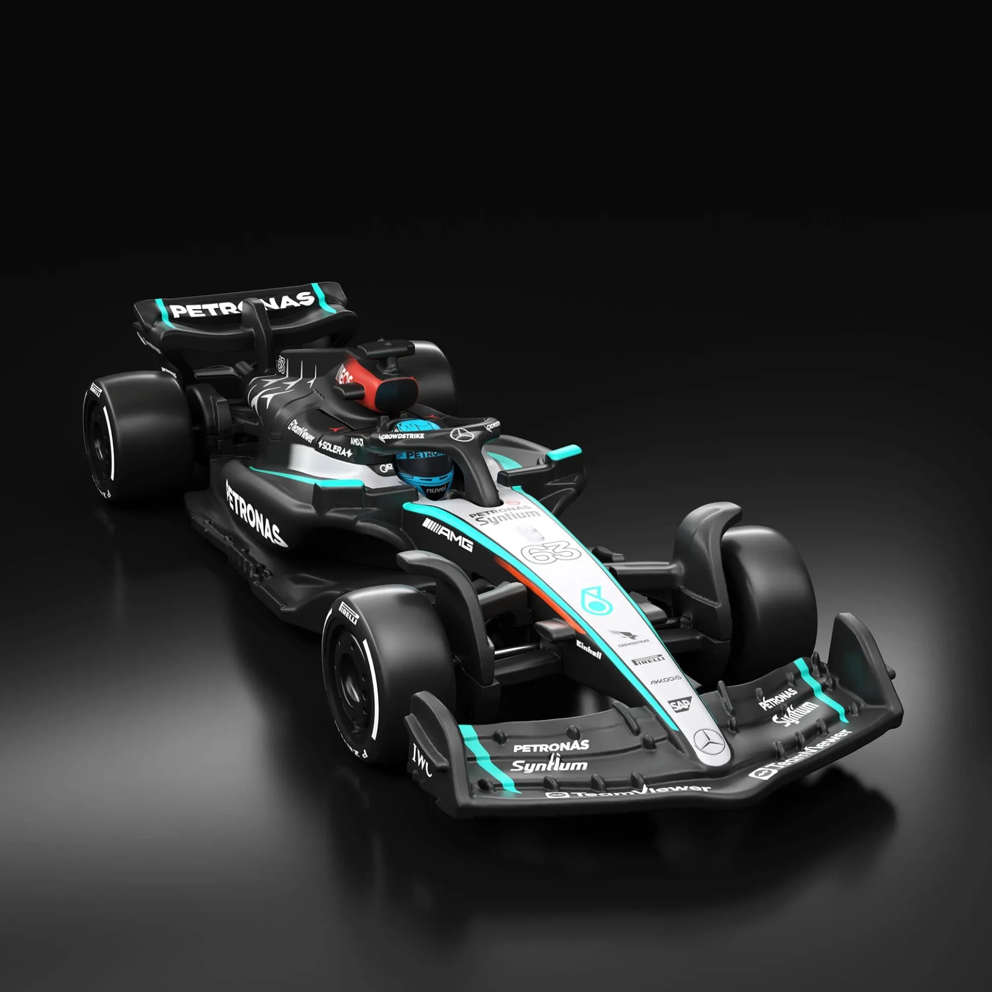Hot Wheels F1 Series: 2024 Mercedes-AMG PETRONAS Formula One Team W15 Car #63