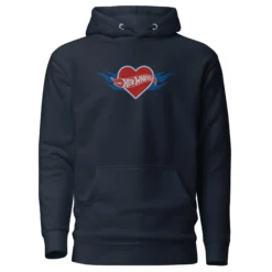 Hot Wheels Heart with Flame Hoodie
