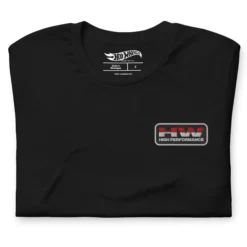 Hot Wheels High Performance Racing Embroidered Black T-Shirt