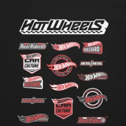 Hot Wheels High Performance Racing Embroidered Black T-Shirt
