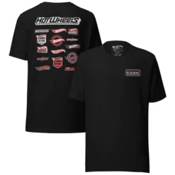 Hot Wheels High Performance Racing Embroidered Black T-Shirt