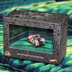 Hot Wheels Jurassic Park Jeep Wrangler & Dr. Ian Malcolm