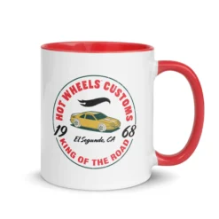 Hot Wheels King of the Road White Mug
