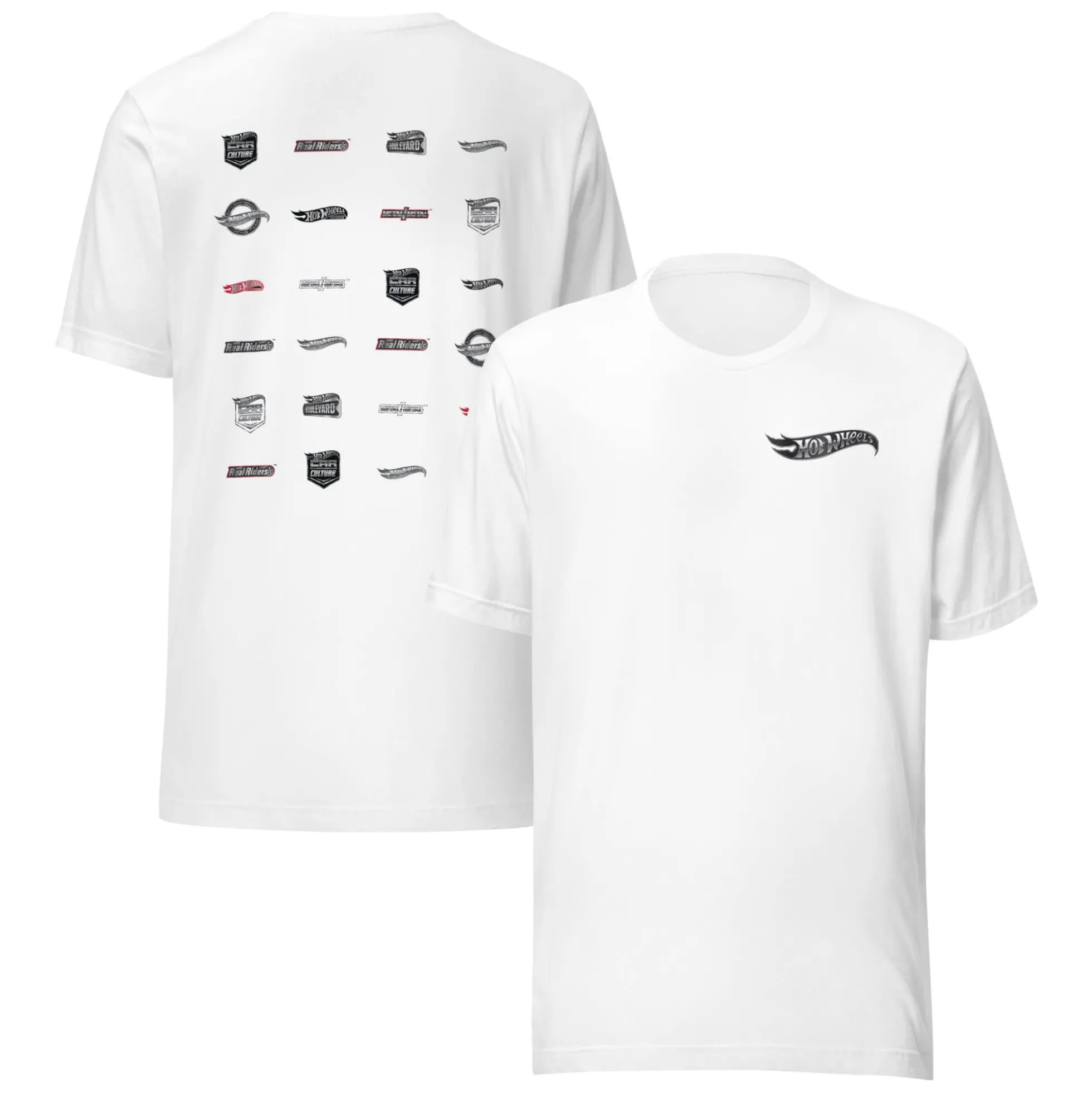 Hot Wheels Logos White T-Shirt