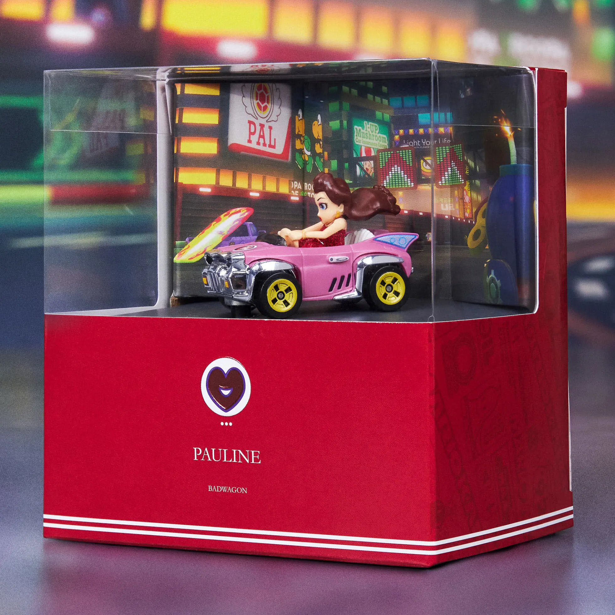 Hot Wheels Mario Kart Pauline Vehicle