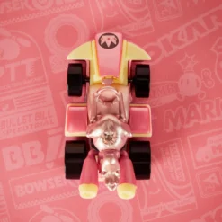 Hot Wheels Mario Kart Pink Gold Peach Collectible Vehicle