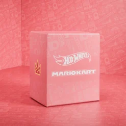 Hot Wheels Mario Kart Pink Gold Peach Collectible Vehicle
