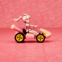 Hot Wheels Mario Kart Pink Gold Peach Collectible Vehicle