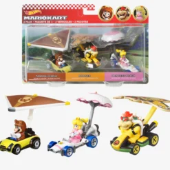 Hot Wheels MARIOKART Vehicle + Glider, Set of 3