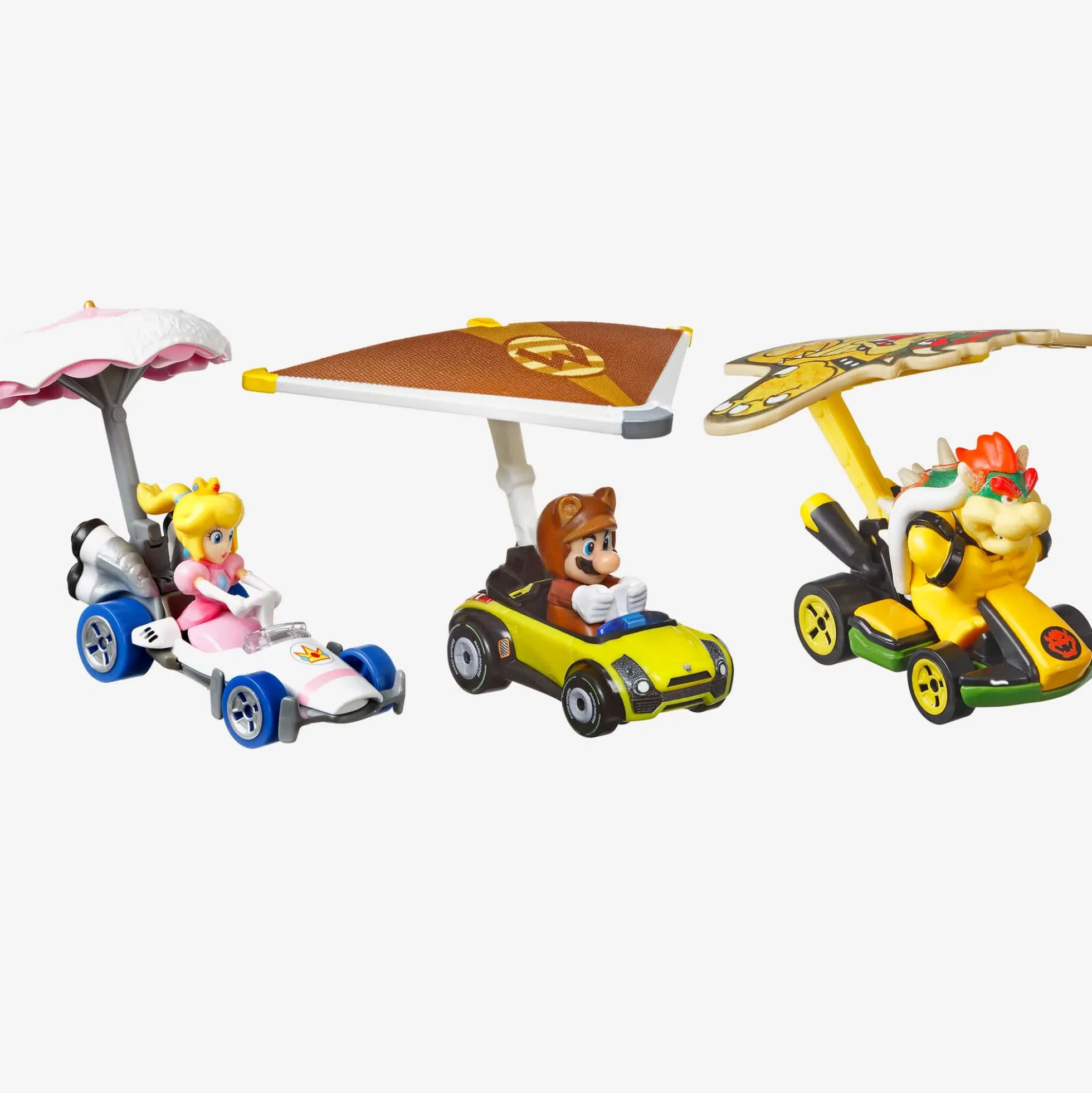 Hot Wheels MARIOKART Vehicle + Glider, Set of 3