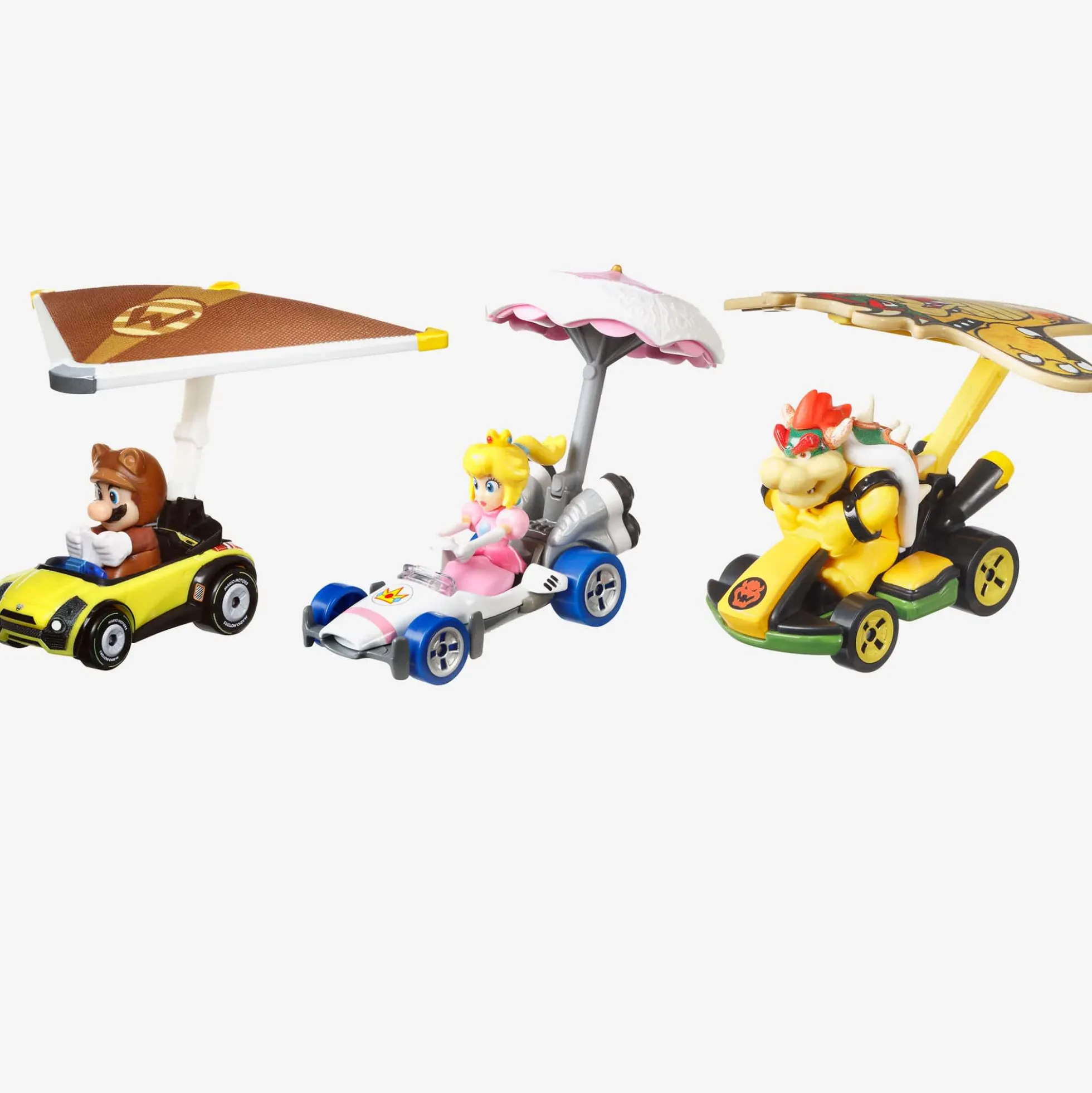 Hot Wheels MARIOKART Vehicle + Glider, Set of 3