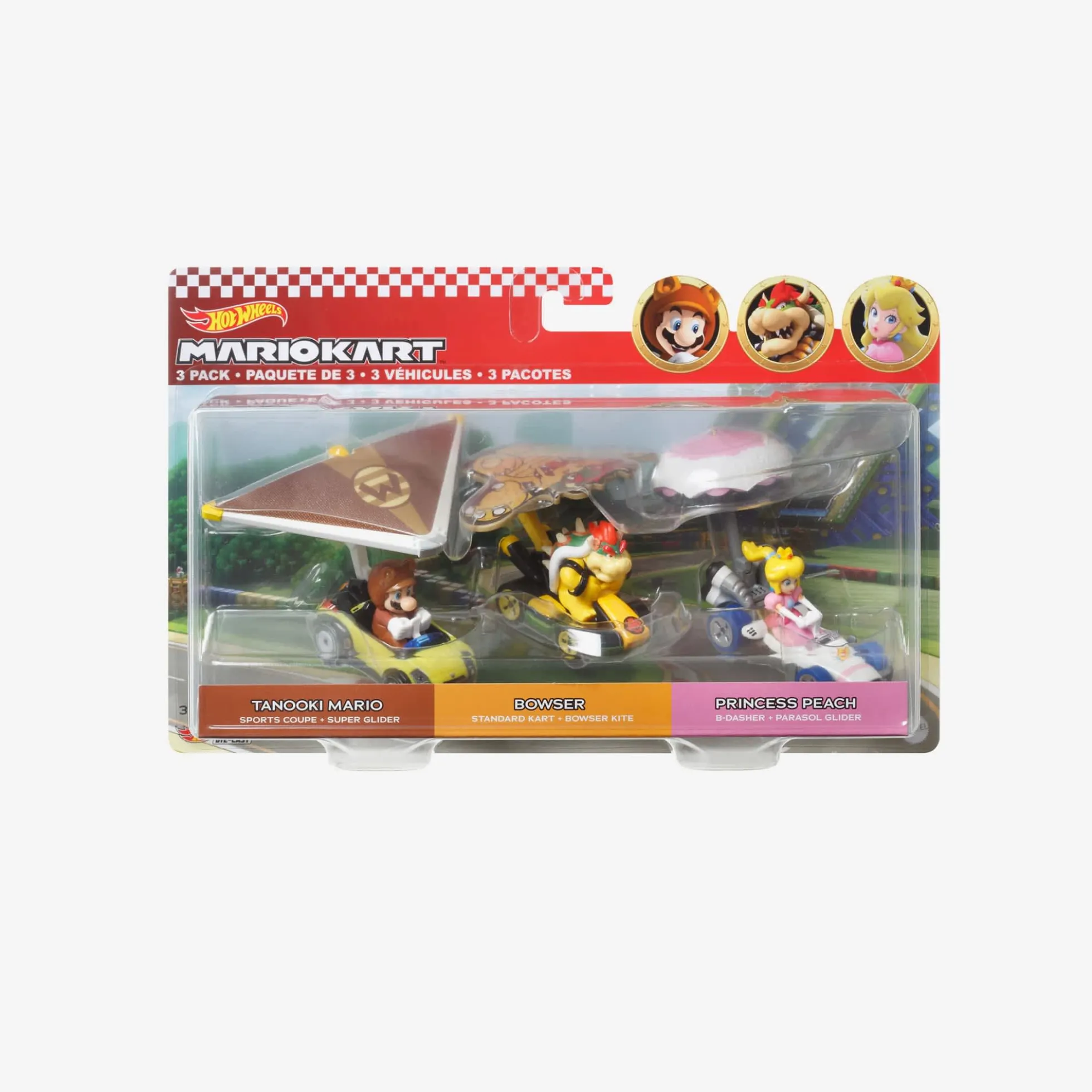 Hot Wheels Mario Kart Vehicles 3-Pack