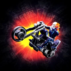 Hot Wheels MARVEL Ghost Rider Motorcycle & Figure Collectible