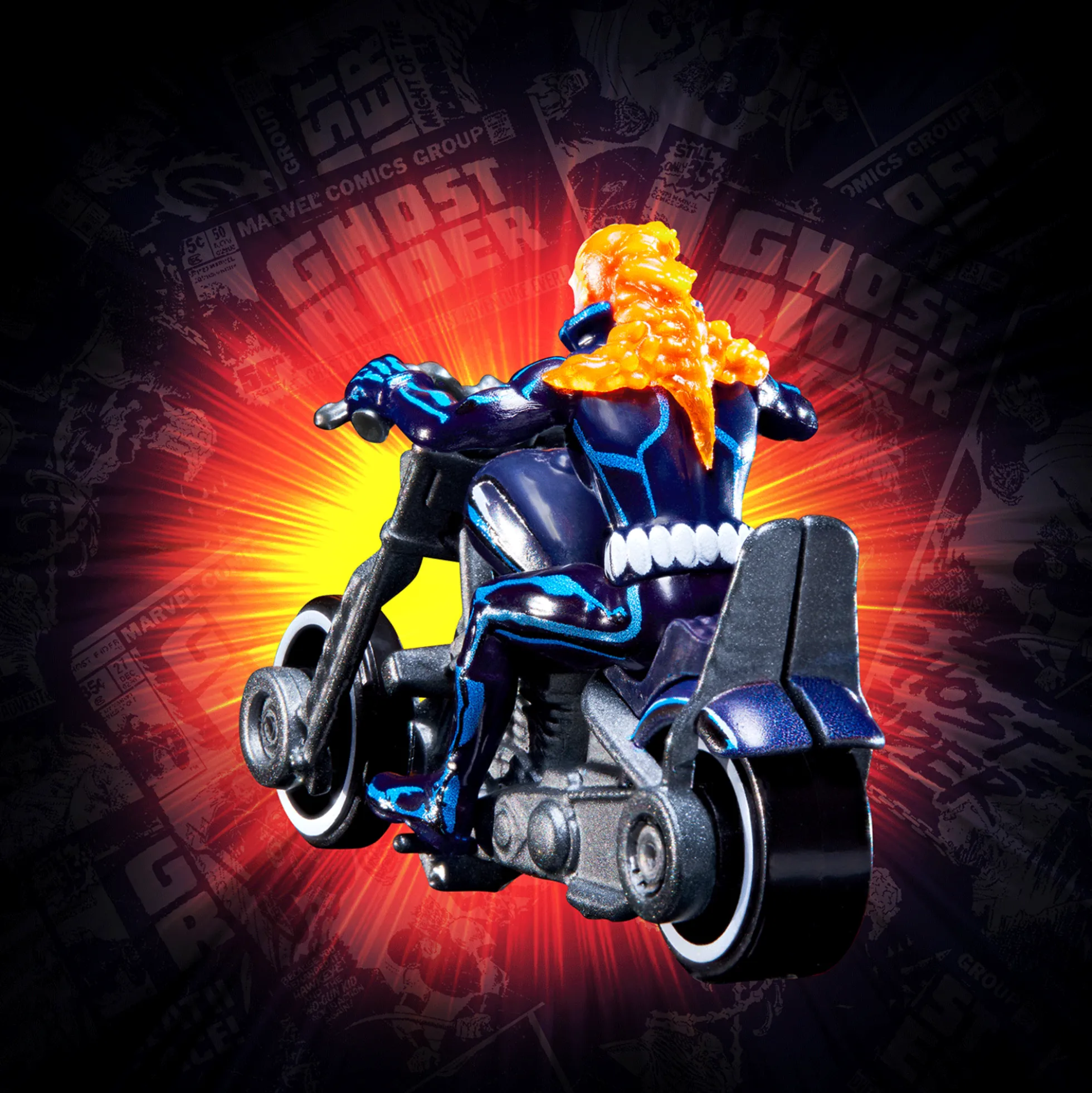 Hot Wheels MARVEL Ghost Rider Motorcycle & Figure Collectible