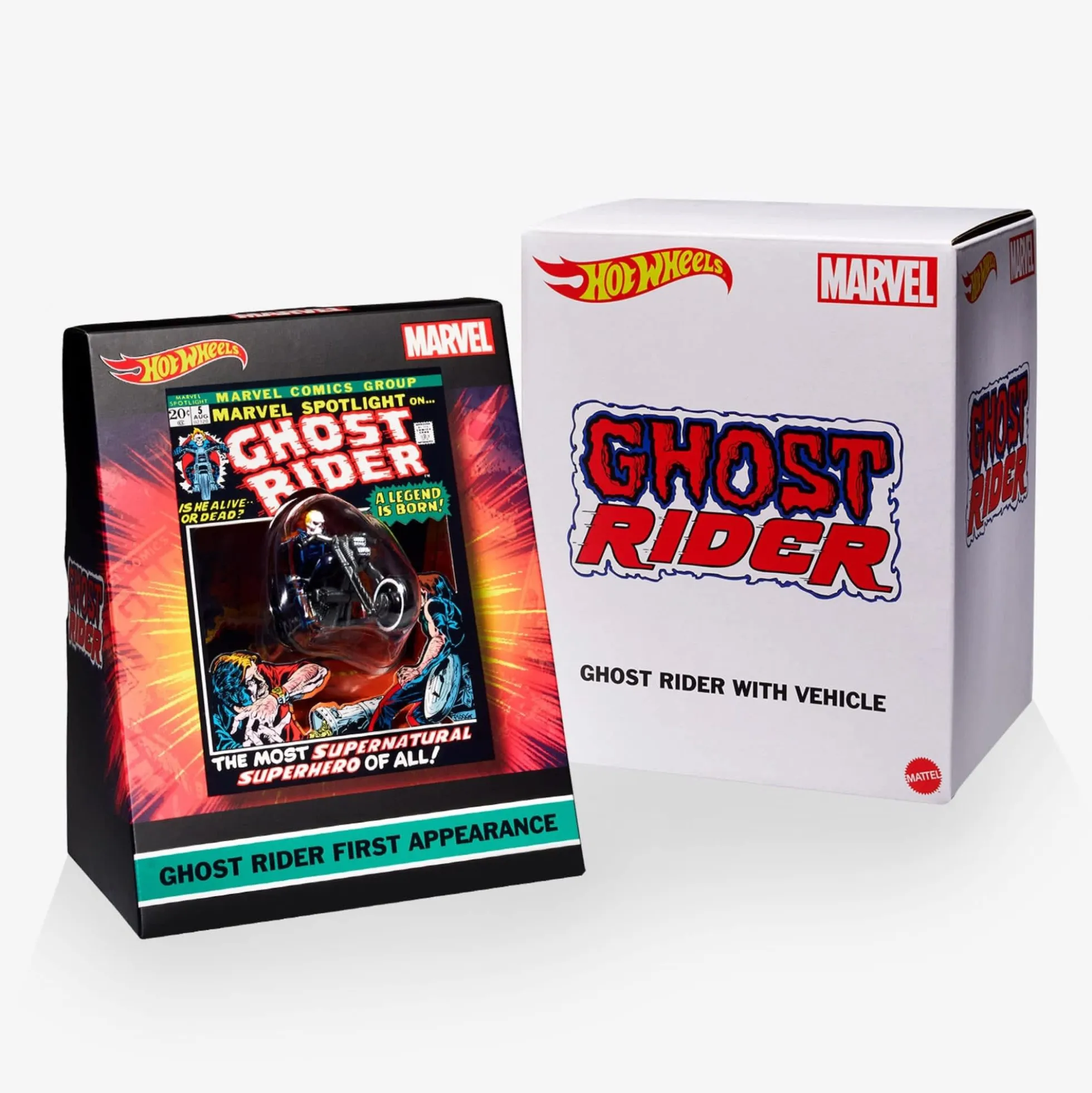 Hot Wheels MARVEL Ghost Rider Motorcycle & Figure Collectible