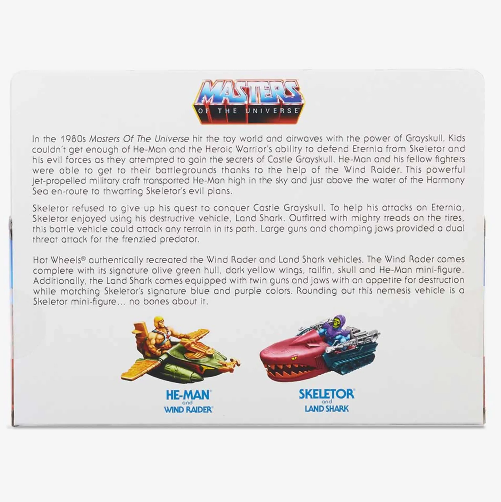 Hot Wheels Masters of the Universe Wind Raider vs. Land Shark