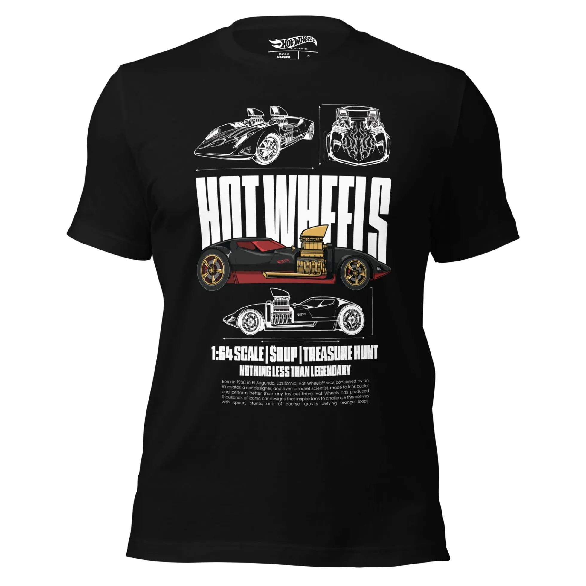 Hot Wheels Nothing Less than Legendary Black T-Shirt