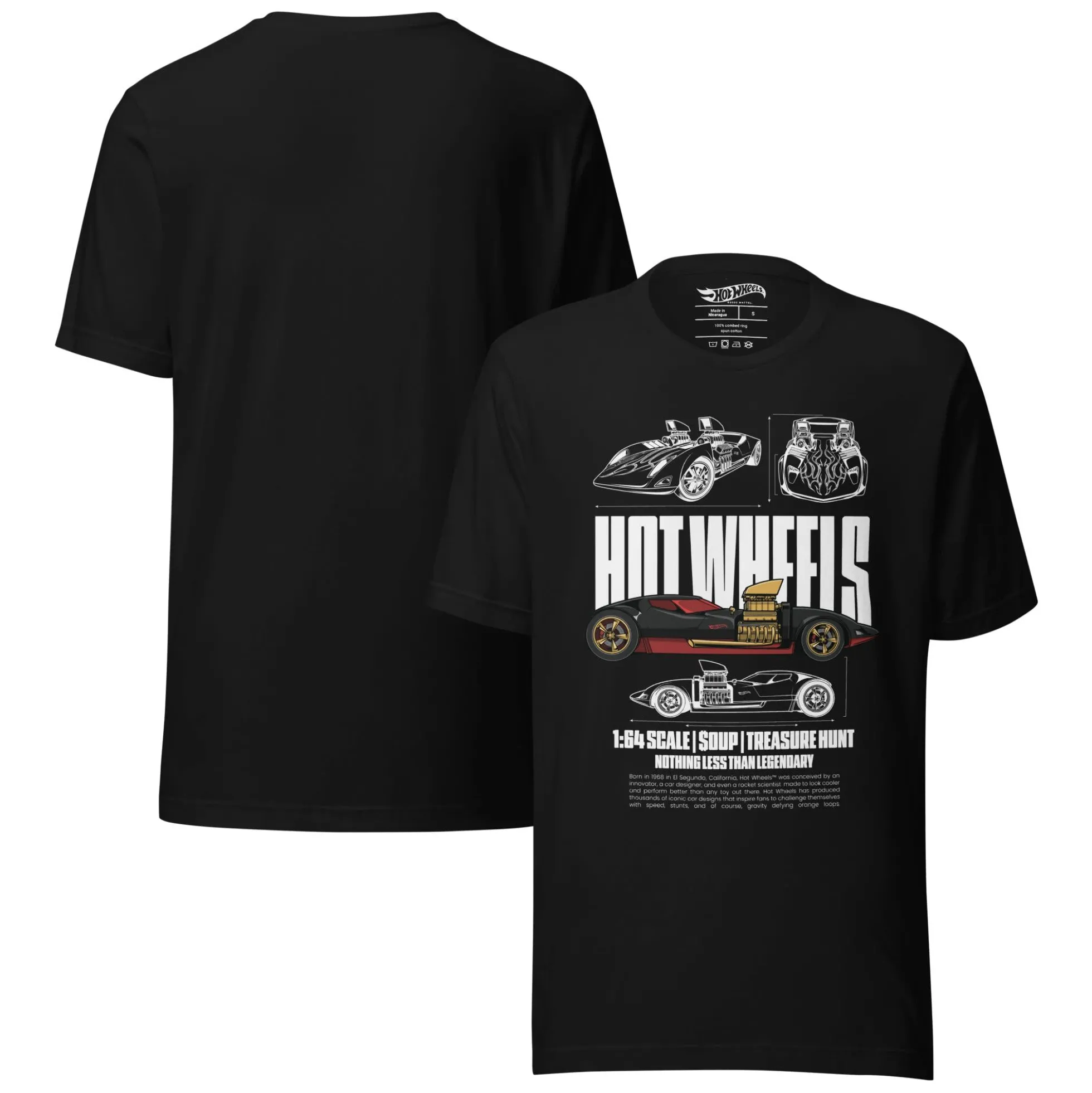 Hot Wheels Nothing Less than Legendary Black T-Shirt