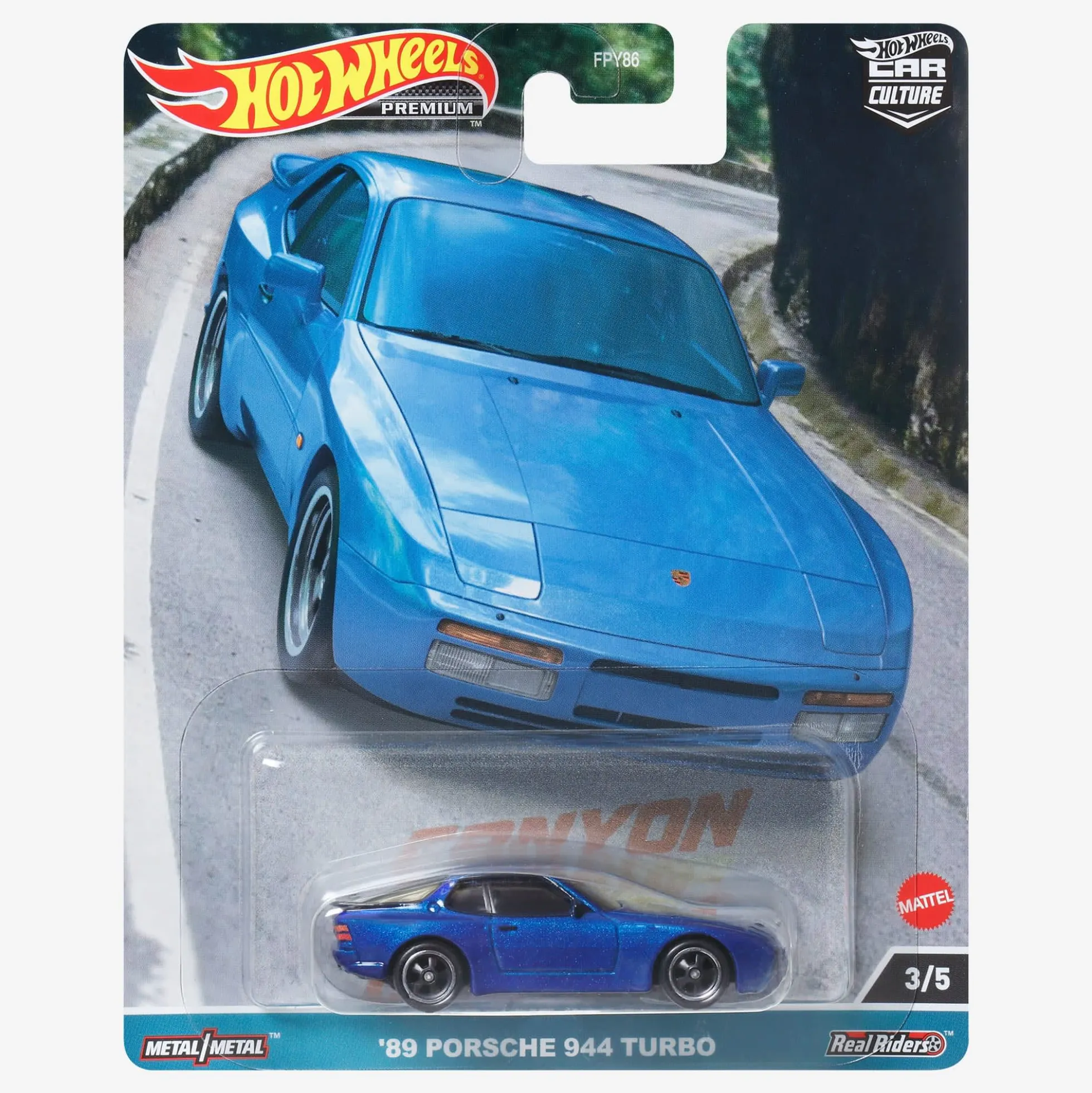 Hot Wheels Premium Car Culture Canyon Warriors – '89 Porsche 944 Turbo