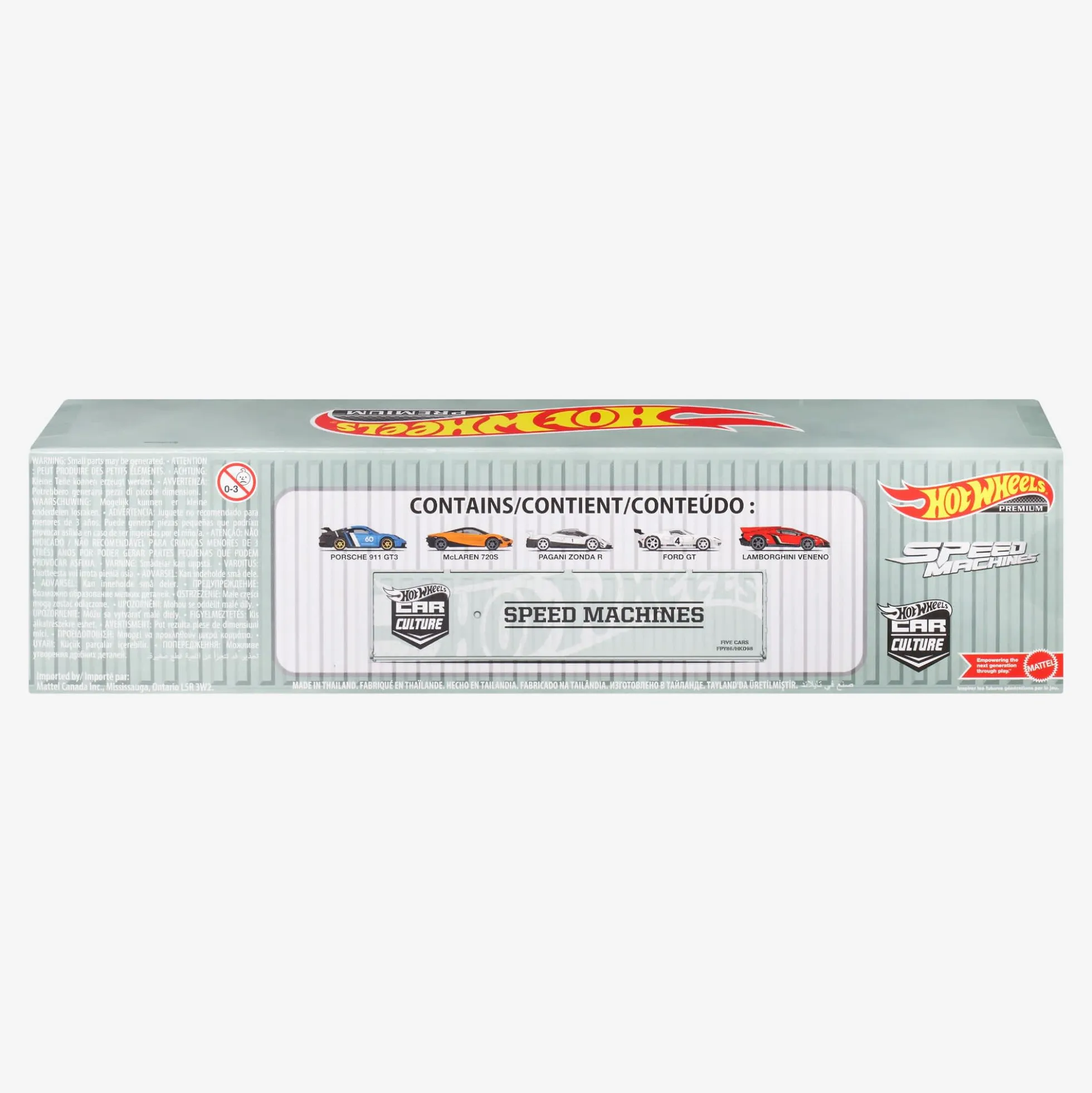 Hot Wheels Premium Car Culture Speed Machines Container Set