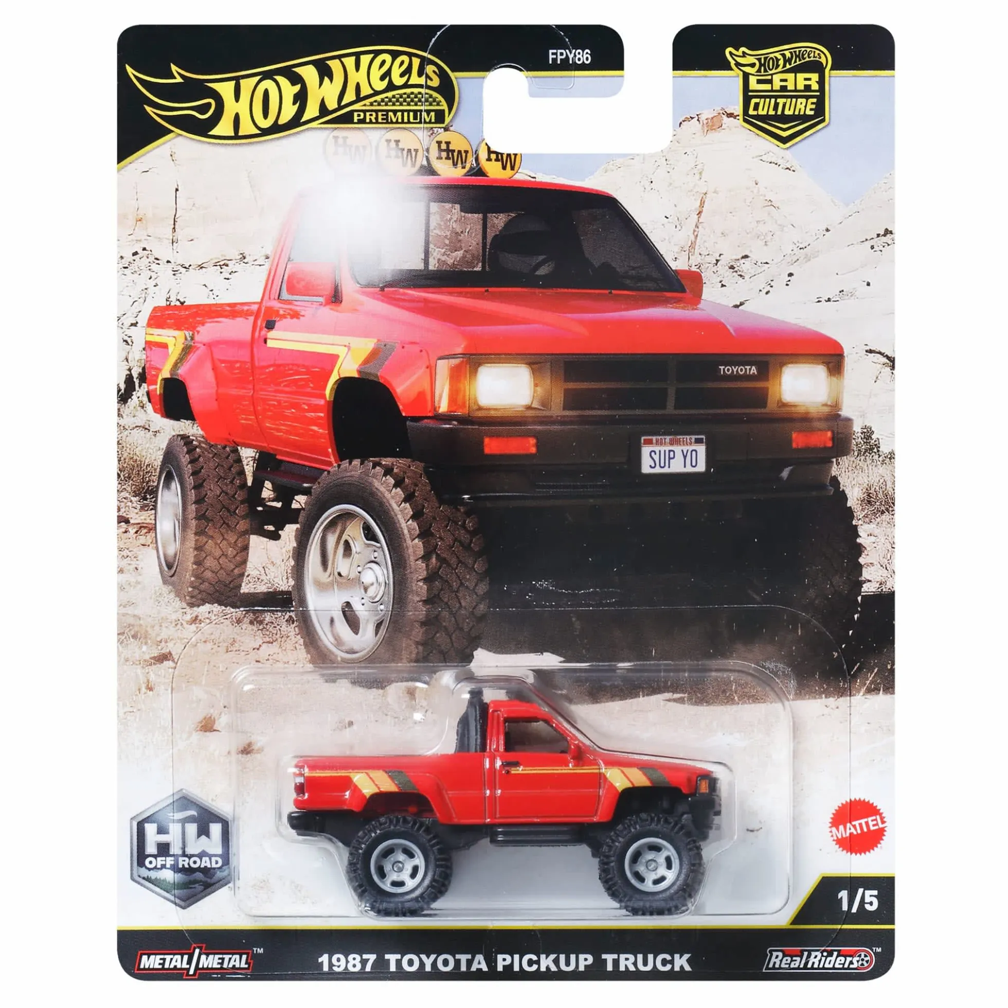 Hot Wheels Premium Car Culture Off Road 1987 Toyota Pickup Truck