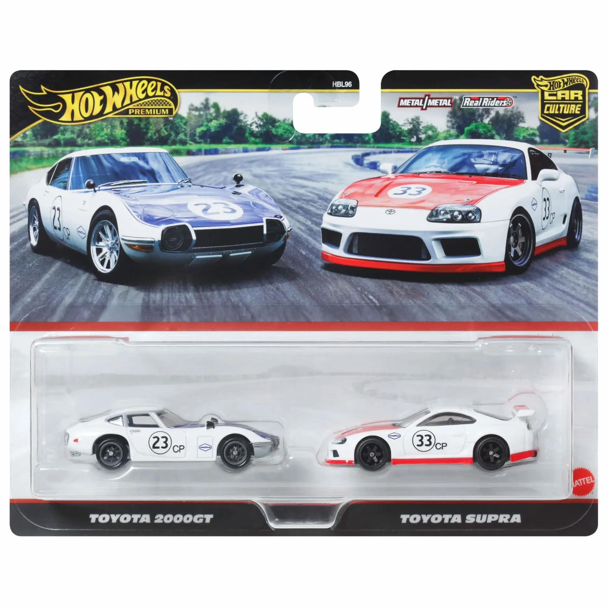 Hot Wheels Premium Car Culture 2-Pack Toyota 2000GT & Toyota Supra
