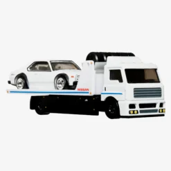 Hot Wheels Premium Collector Set, 3 Nissan Skyline Cars & 1 Transporter