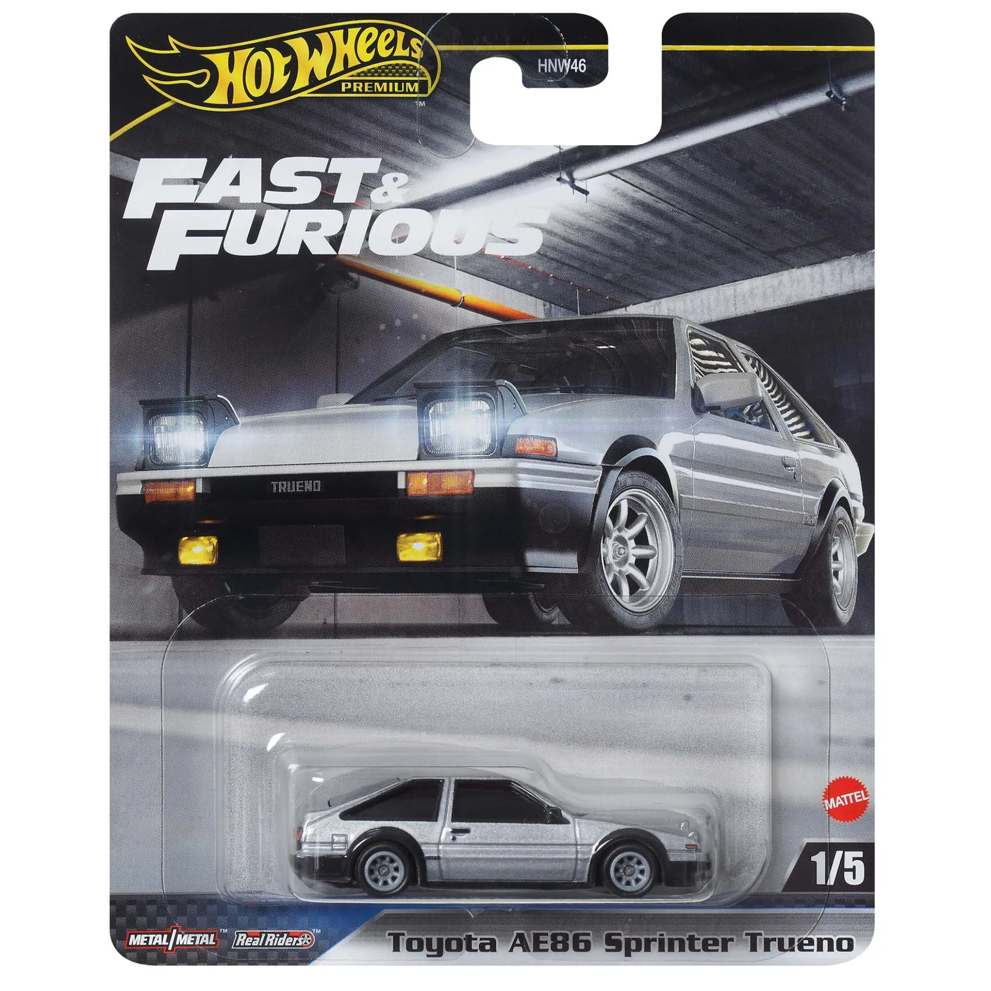 Hot Wheels Premium Fast & Furious Car Toyota AE86 Sprinter Trueno