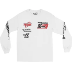 Hot Wheels Racing White Long Sleeve T-Shirt