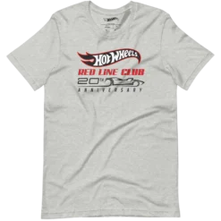 Hot Wheels® Red Line Club® 20th Anniversary Silhouette Logo – Heather Grey Shirt