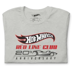 Hot Wheels® Red Line Club® 20th Anniversary Silhouette Logo – Heather Grey Shirt