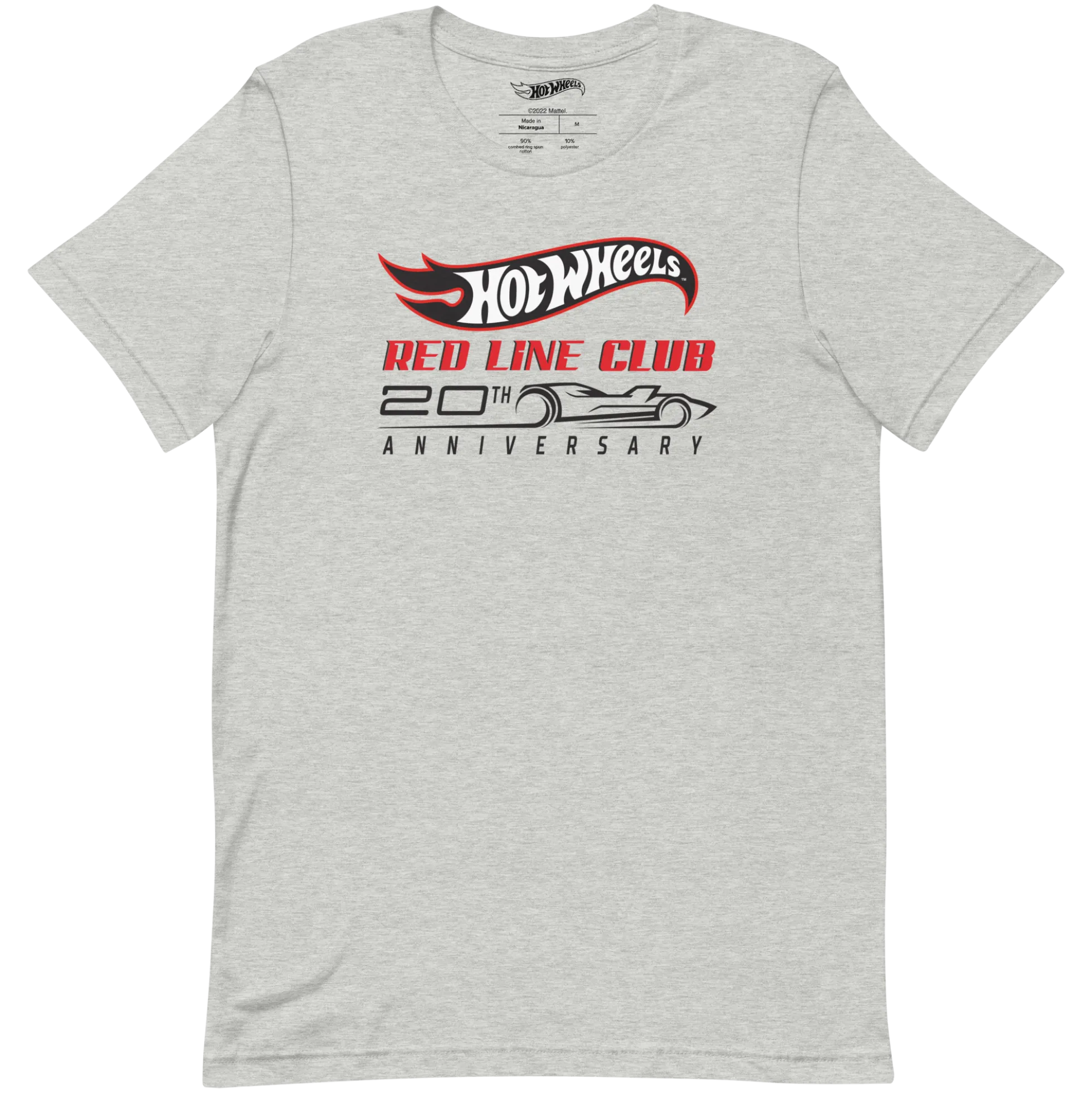 Hot Wheels® Red Line Club® 20th Anniversary Silhouette Logo – Heather Grey Shirt