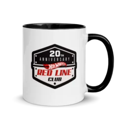 Hot Wheels® Red Line Club® 20th Anniversary Badge Logo Mug