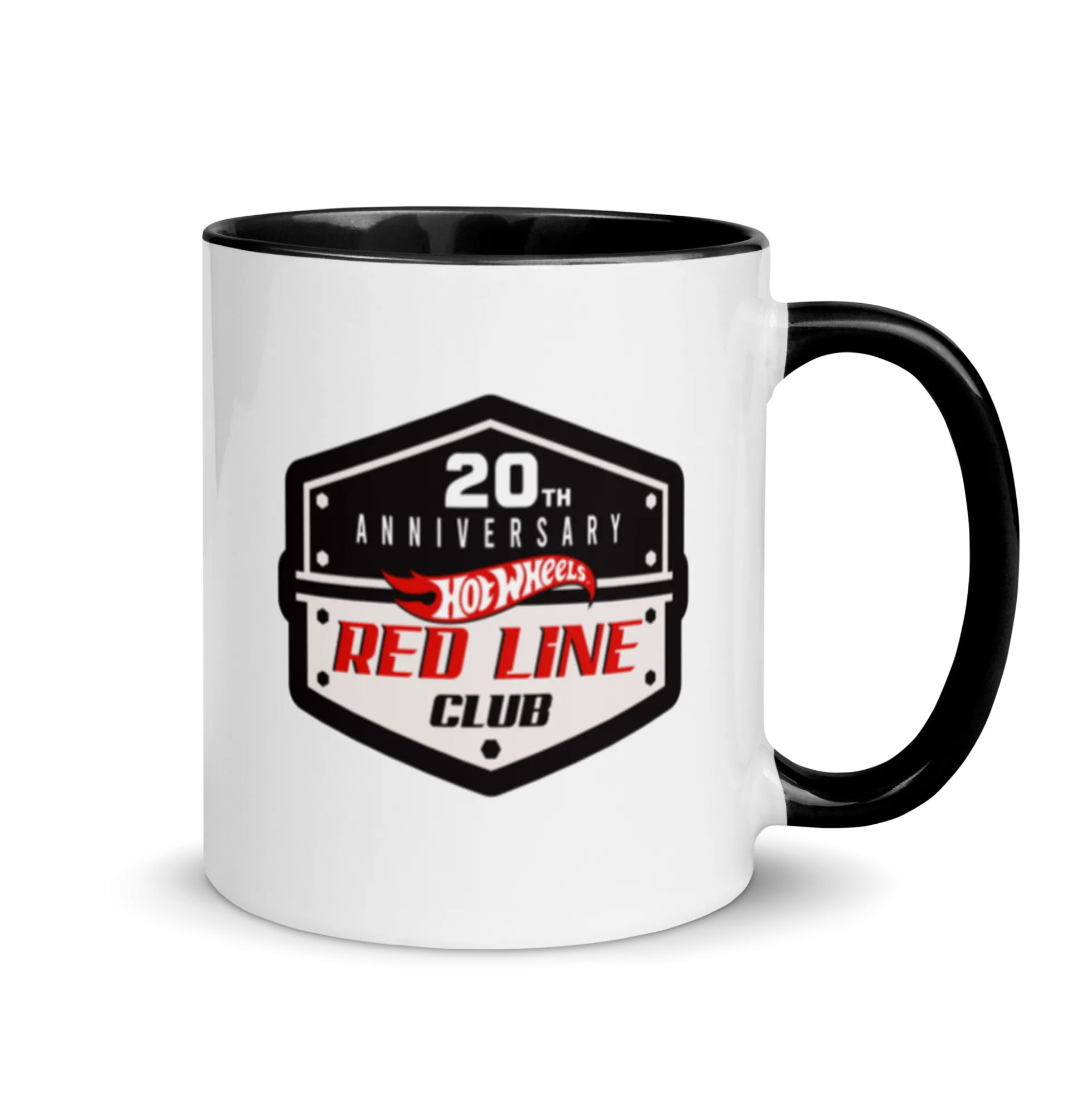 Hot Wheels® Red Line Club® 20th Anniversary Badge Logo Mug