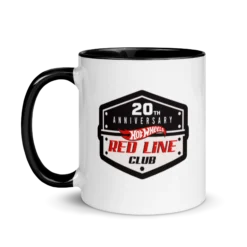 Hot Wheels® Red Line Club® 20th Anniversary Badge Logo Mug