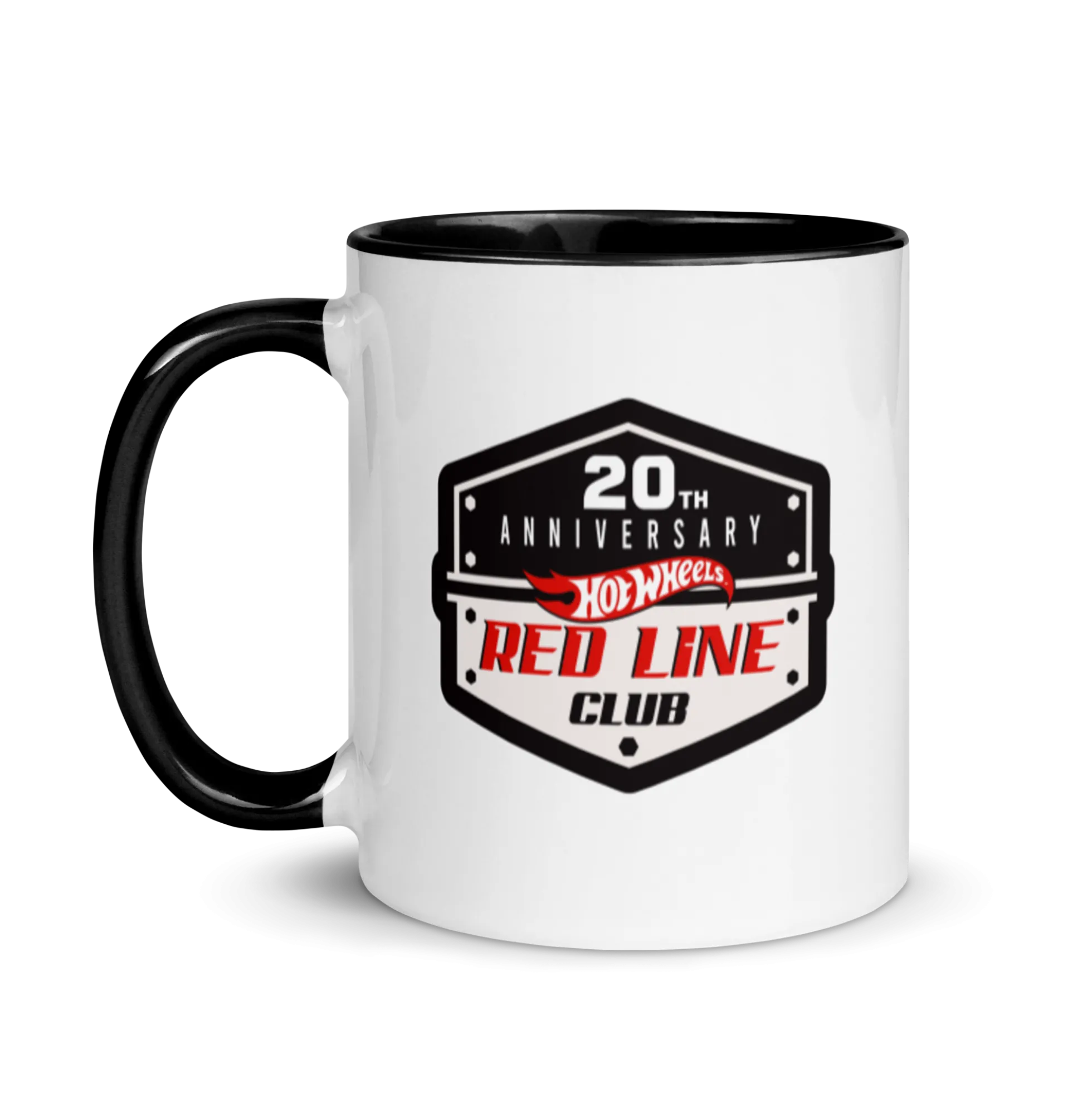 Hot Wheels® Red Line Club® 20th Anniversary Badge Logo Mug