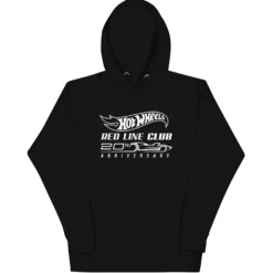 Hot Wheels® Red Line Club® 20th Anniversary Silhouette Logo Black Hoodie