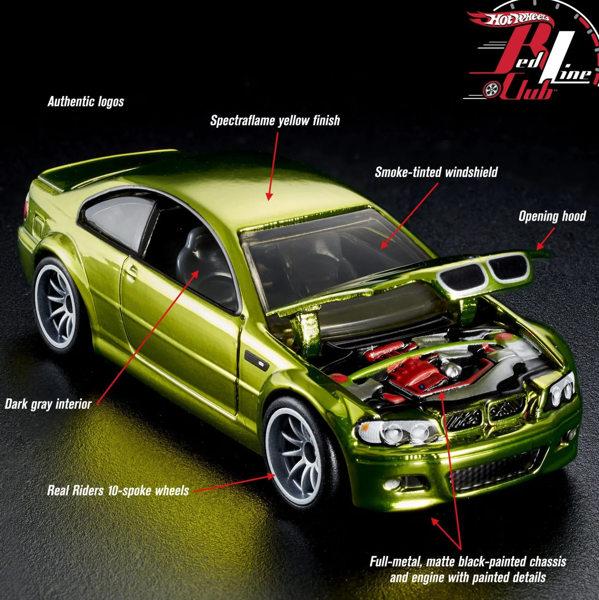 Hot Wheels RLC Exclusive 2006 BMW M3 - Yellow