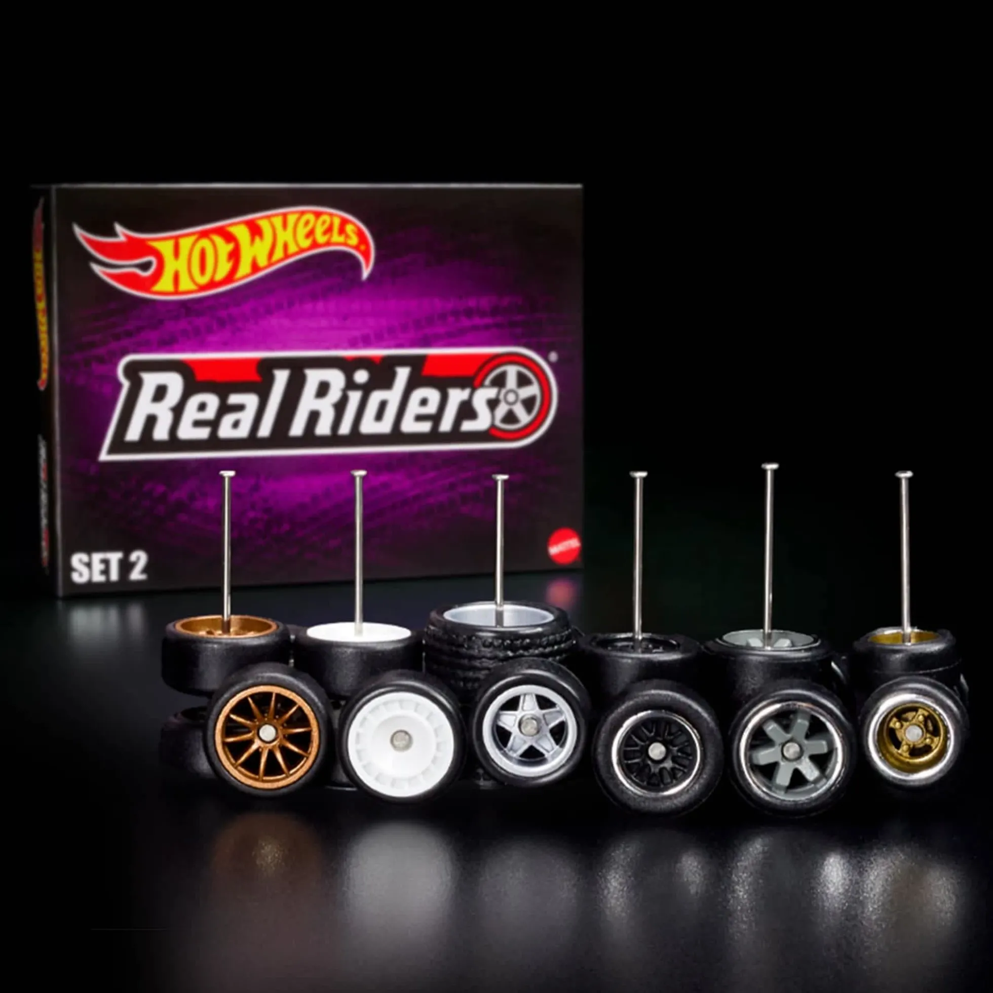 Hot Wheels RLC Exclusive Real Riders Wheels Pack - Set 2