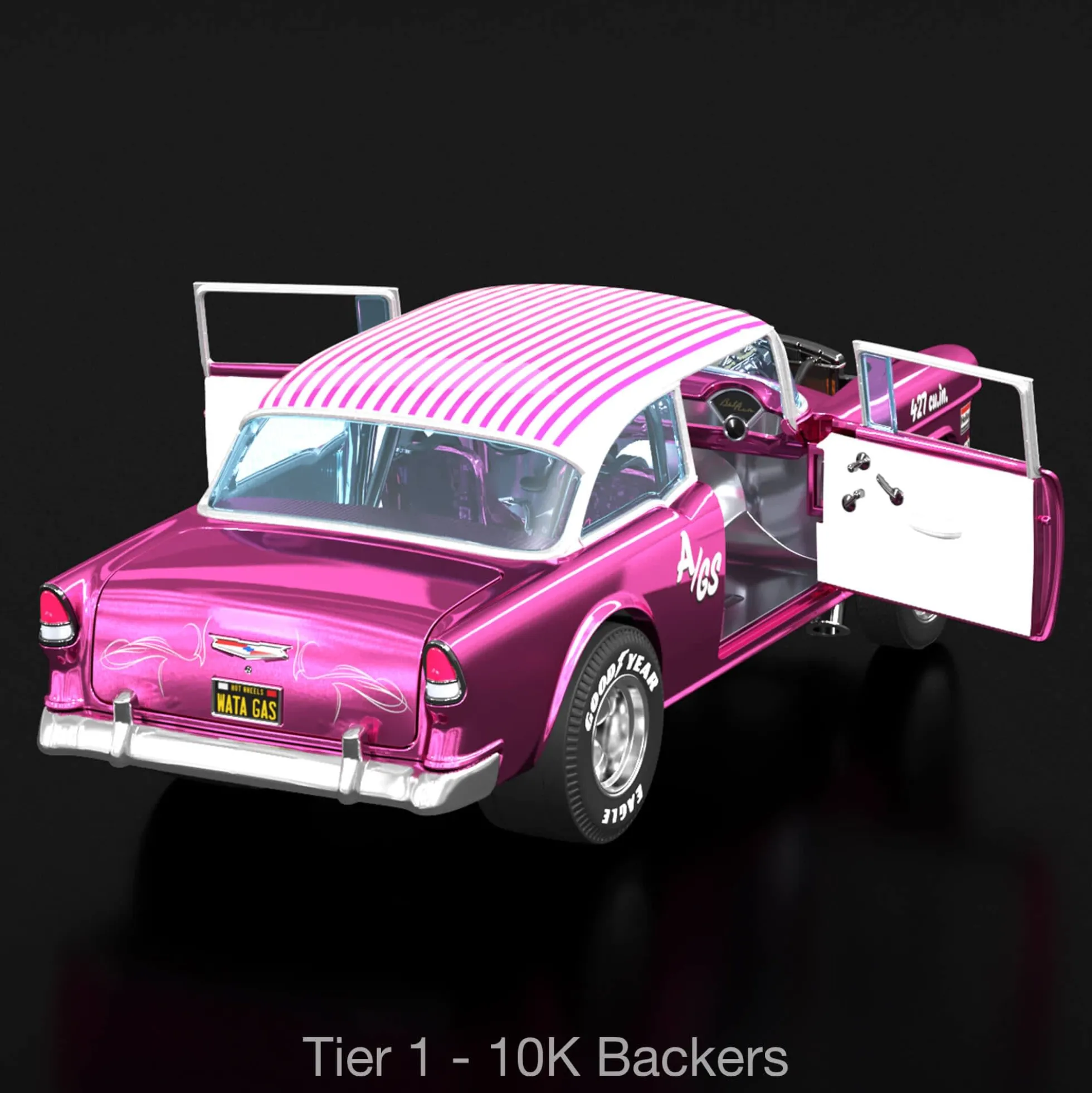Hot Wheels RLC Exclusive 1:18 Scale ‘55 Chevy Bel Air Gasser “Candy Striper” - Crowdfund