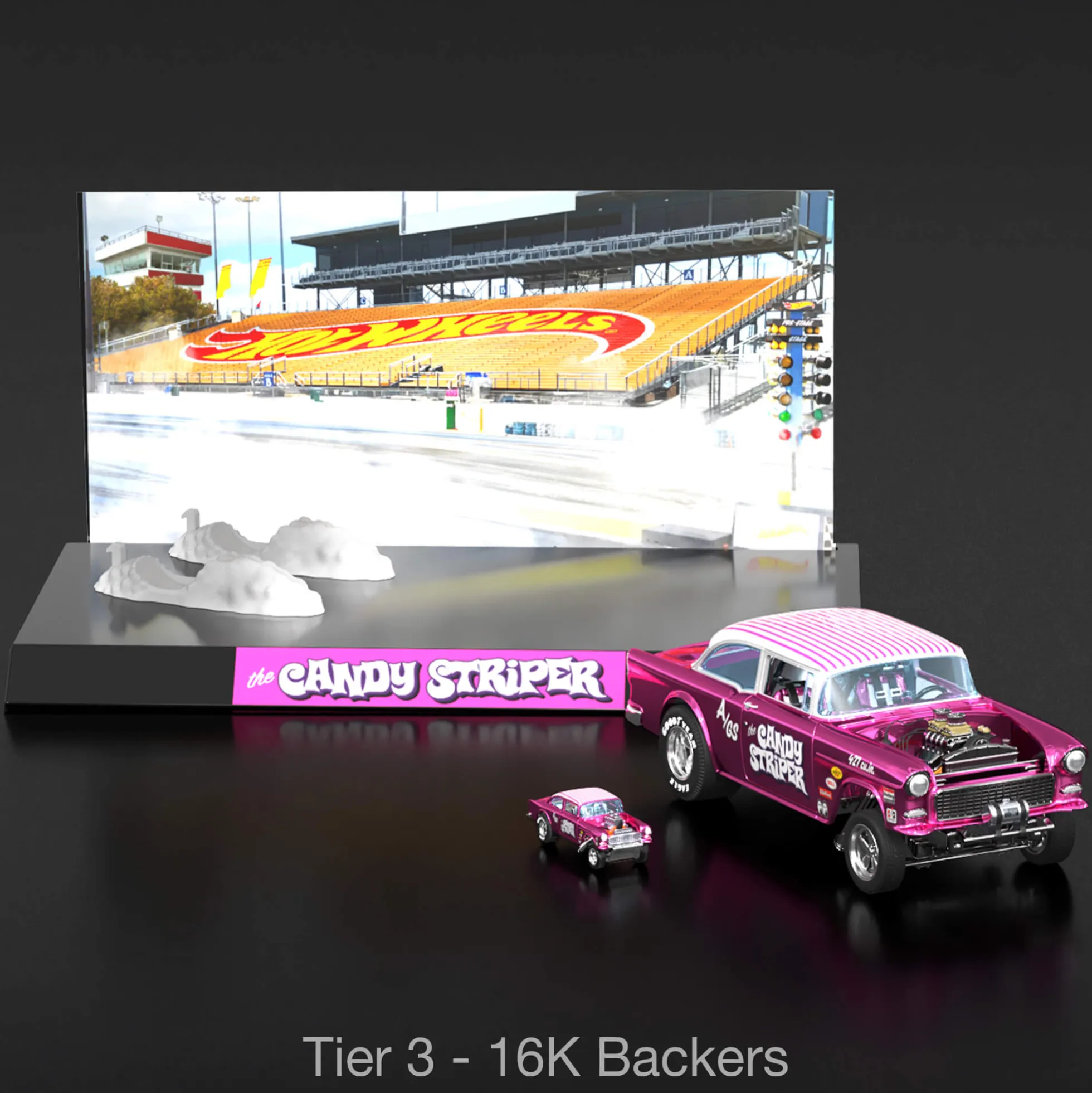 Hot Wheels RLC Exclusive 1:18 Scale ‘55 Chevy Bel Air Gasser “Candy Striper” - Crowdfund