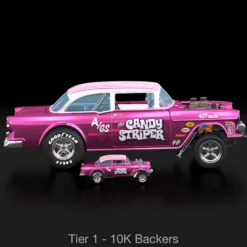 Hot Wheels RLC Exclusive 1:18 Scale ‘55 Chevy Bel Air Gasser “Candy Striper” - Crowdfund