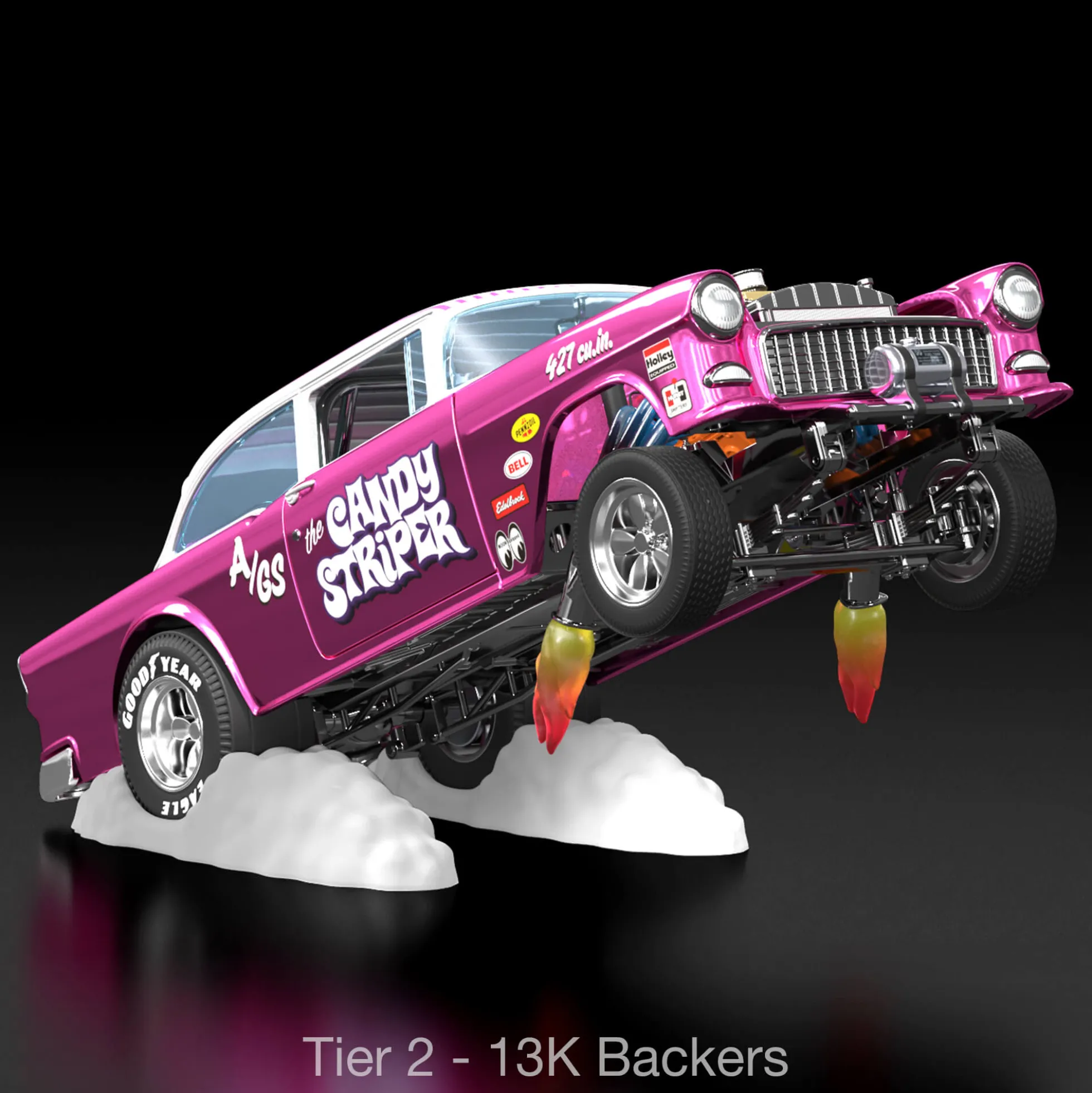 Hot Wheels RLC Exclusive 1:18 Scale ‘55 Chevy Bel Air Gasser “Candy Striper” - Crowdfund
