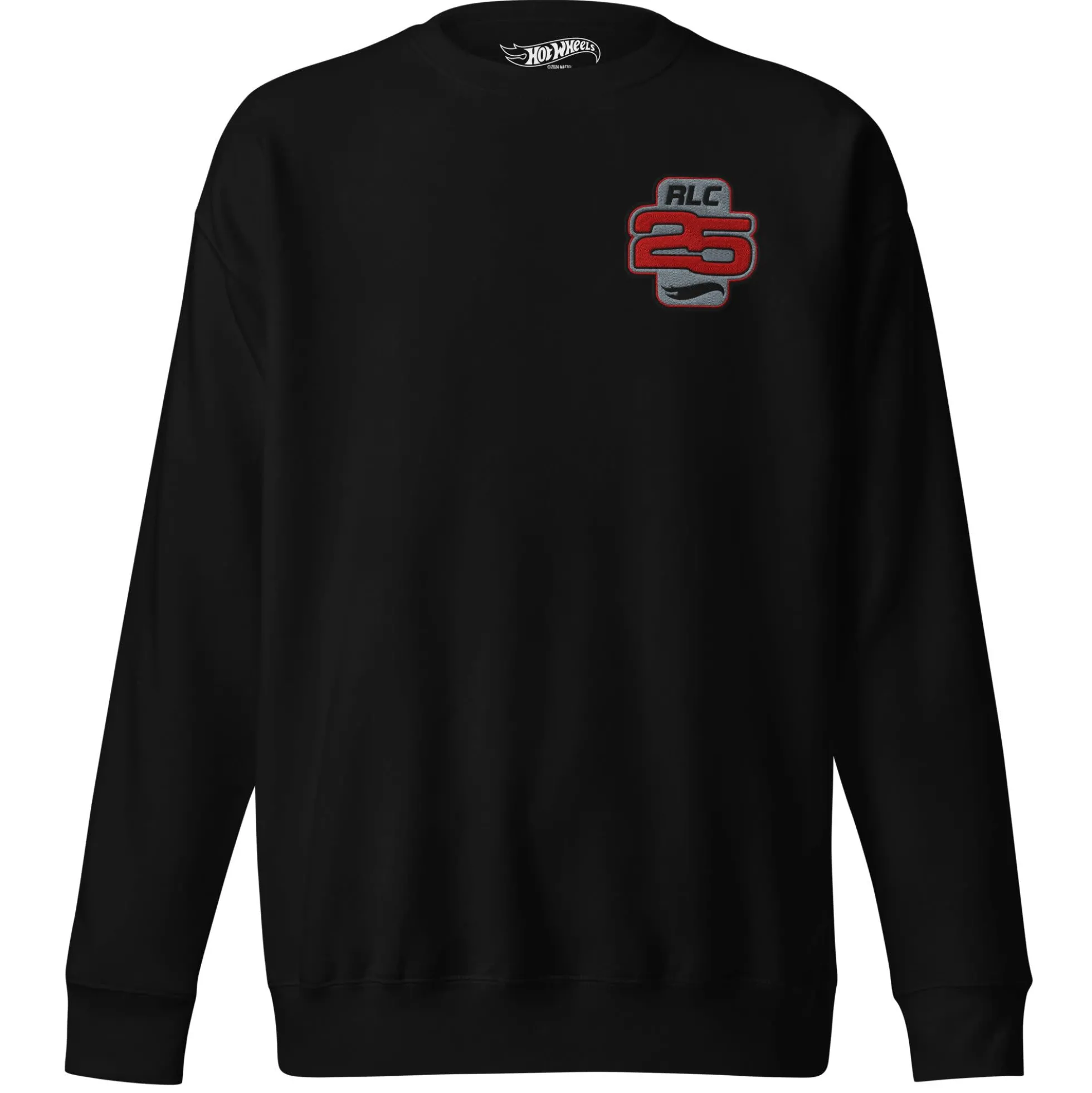 Hot Wheels 2025 RLC Membership Embroidered Black Sweatshirt