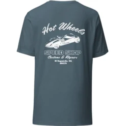 Hot Wheels Speed Shop Embroidered Blue T-Shirt