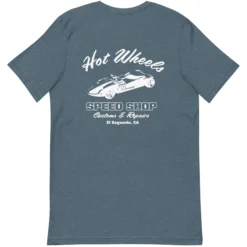 Hot Wheels Speed Shop Embroidered Blue T-Shirt