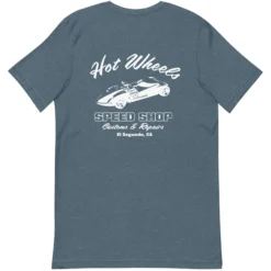 Hot Wheels Speed Shop Embroidered Blue T-Shirt